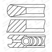 GOETZE ENGINE 08-430400-00 Kolbenringsatz