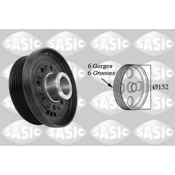 SASIC 2156090 Riemenscheibe, Kurbelwelle