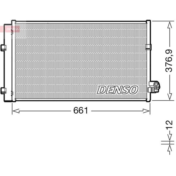 DENSO DCN05106 Kondensator, Klimaanlage