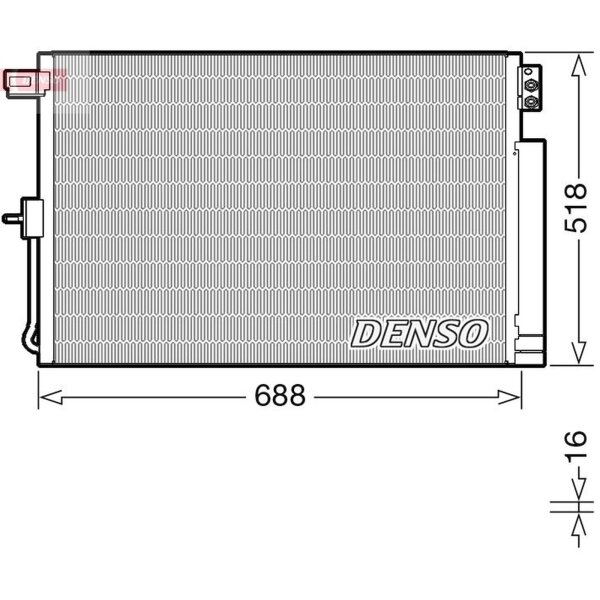 DENSO DCN06019 Kondensator, Klimaanlage