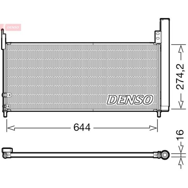DENSO DCN50116 Kondensator, Klimaanlage