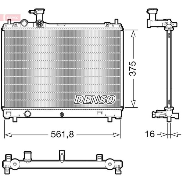 DENSO DRM47044 Kühler, Motorkühlung