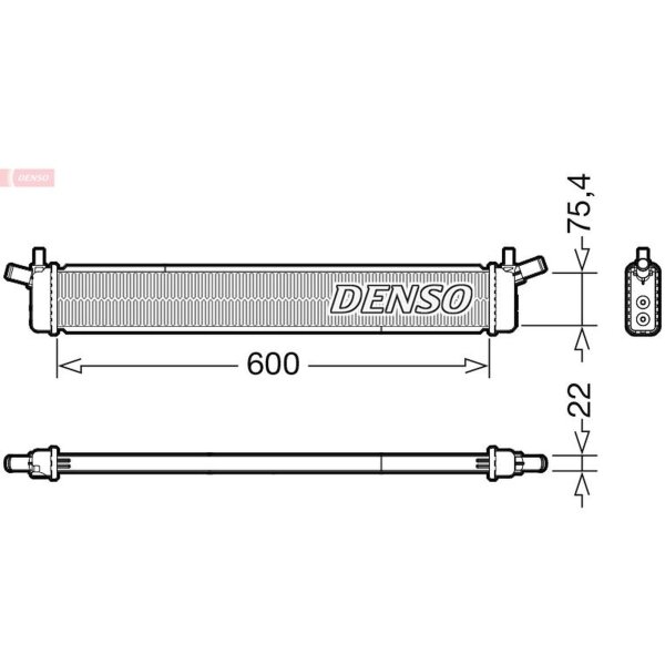 DENSO DRM50136 Kühler, Motorkühlung