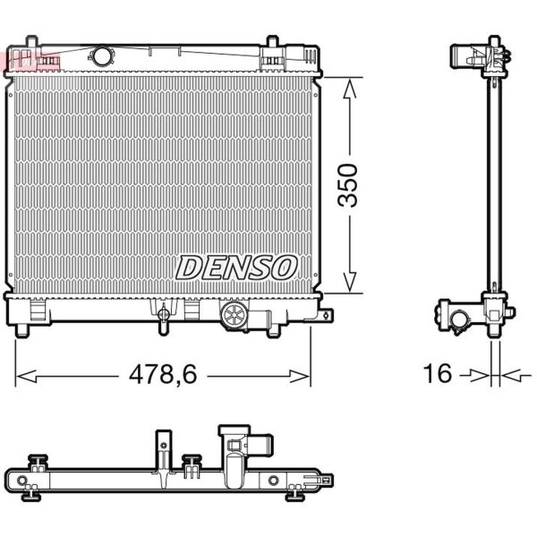 DENSO DRM50137 Kühler, Motorkühlung