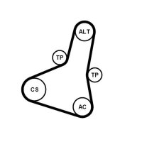 CONTINENTAL CTAM 6PK1004 EXTRA K1 Keilrippenriemensatz