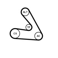 CONTINENTAL CTAM 6PK1270K1 Keilrippenriemensatz