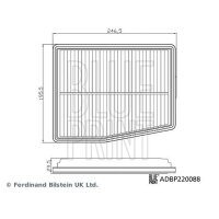 BLUE PRINT ADBP220088 Luftfilter