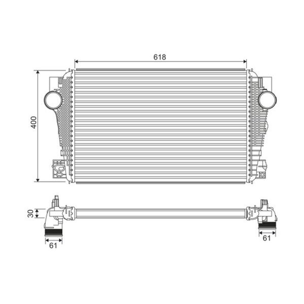 VALEO 822915 Ladeluftkühler