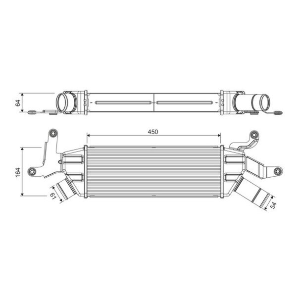 VALEO 818370 Ladeluftkühler
