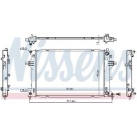 NISSENS 606263 Kühler, Motorkühlung