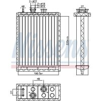 NISSENS 707220 Wärmetauscher, Innenraumheizung