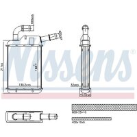 NISSENS 707279 Wärmetauscher, Innenraumheizung