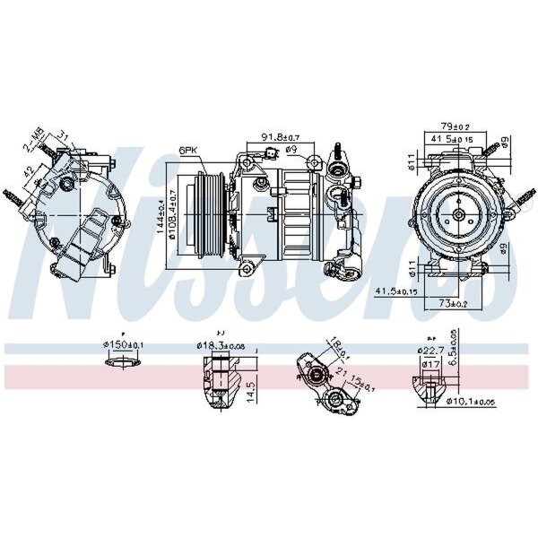 NISSENS 890589 Kompressor, Klimaanlage