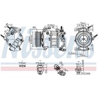 NISSENS 890589 Kompressor, Klimaanlage