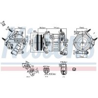 NISSENS 890796 Kompressor, Klimaanlage