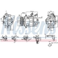 NISSENS 890893 Kompressor, Klimaanlage