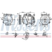 NISSENS 890896 Kompressor, Klimaanlage