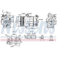 NISSENS 890947 Kompressor, Klimaanlage