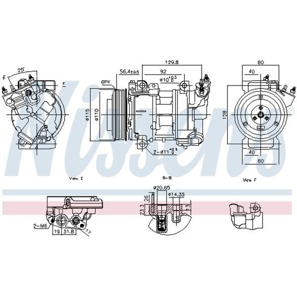 NISSENS 891016 Kompressor, Klimaanlage