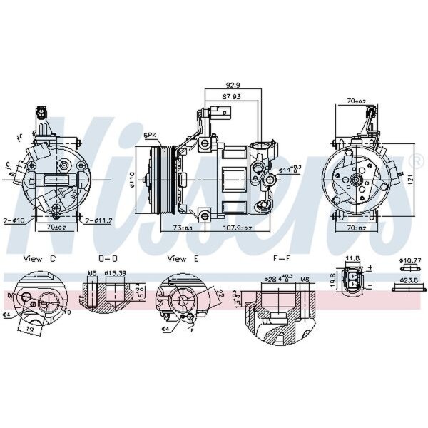 NISSENS 891034 Kompressor, Klimaanlage