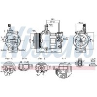 NISSENS 891034 Kompressor, Klimaanlage