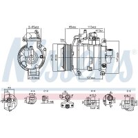 NISSENS 891044 Kompressor, Klimaanlage