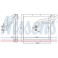 NISSENS 92366 Verdampfer, Klimaanlage