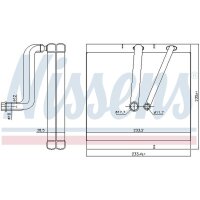 NISSENS 92381 Verdampfer, Klimaanlage