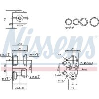 NISSENS 999428 Expansionsventil, Klimaanlage
