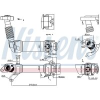 NISSENS 989281 Kühler, Abgasrückführung