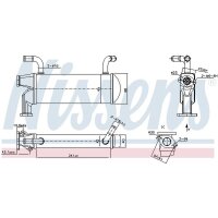 NISSENS 989327 Kühler, Abgasrückführung