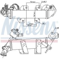 NISSENS 989389 Kühler, Abgasrückführung