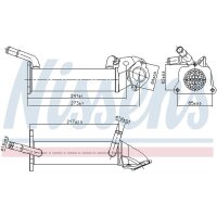 NISSENS 989401 Kühler, Abgasrückführung