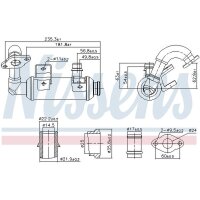 NISSENS 989407 Kühler, Abgasrückführung