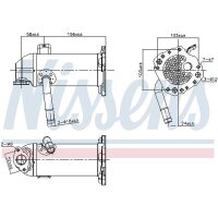 NISSENS 989431 Kühler, Abgasrückführung