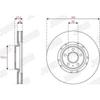 JURID 563454JC-1 Bremsscheibe