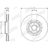 JURID 563454JC-1 Bremsscheibe