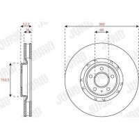 JURID 563455JC-1 Bremsscheibe