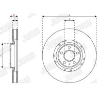 JURID 563455JC-1 Bremsscheibe