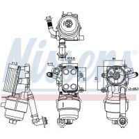 NISSENS 91340 Ölkühler, Motoröl