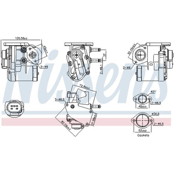 NISSENS 98236 AGR-Ventil
