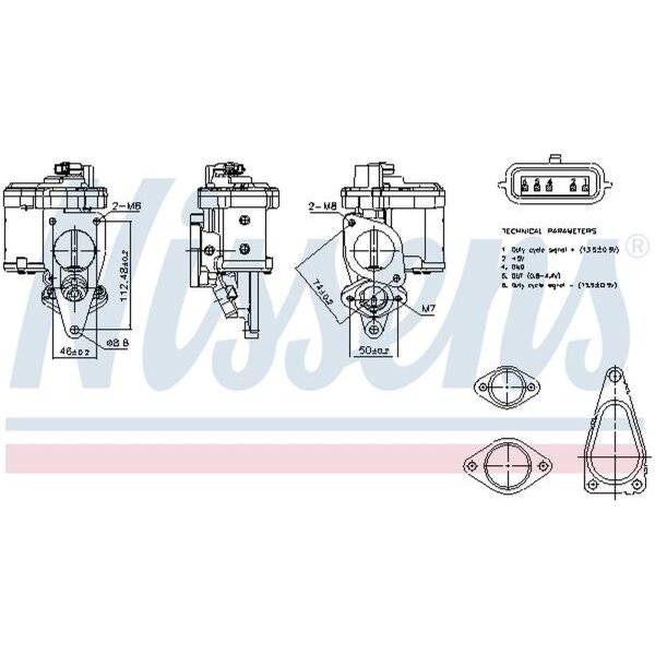 NISSENS 98272 AGR-Ventil