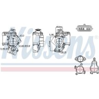 NISSENS 98463 AGR-Ventil