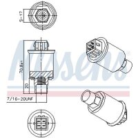 NISSENS 301018 Druckschalter, Klimaanlage