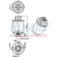 NISSENS 301035 Druckschalter, Klimaanlage
