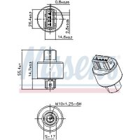 NISSENS 301103 Druckschalter, Klimaanlage