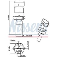 NISSENS 207019 Sensor, Kühlmitteltemperatur