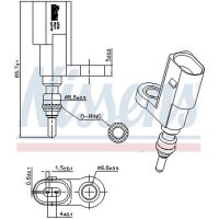 NISSENS 207030 Sensor, Kühlmitteltemperatur