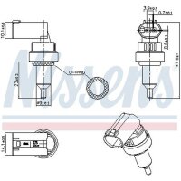 NISSENS 207100 Sensor, Kühlmitteltemperatur
