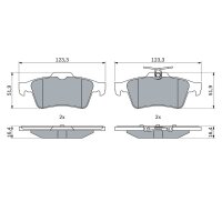 BOSCH 0 986 424 999 Bremsbelagsatz, Scheibenbremse